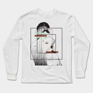 Girl holding a cat version 4 Long Sleeve T-Shirt